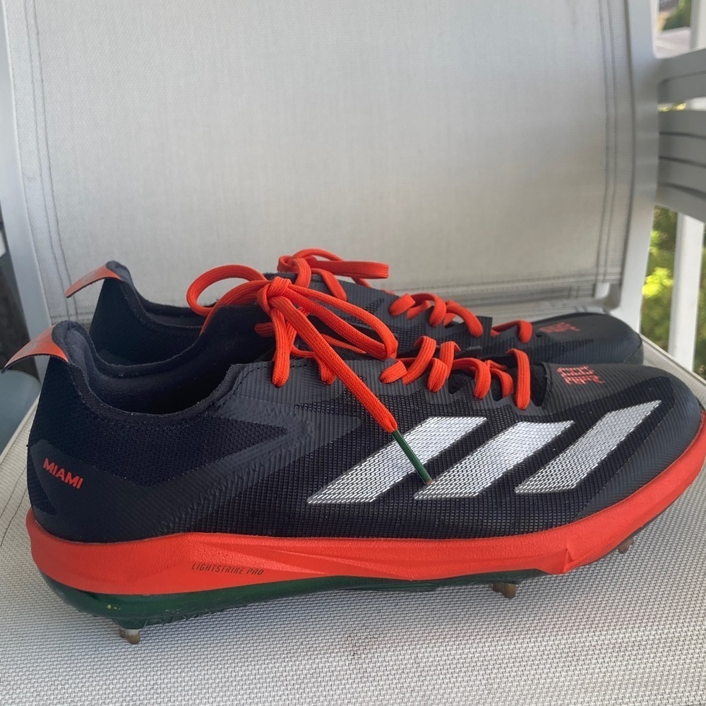 Adidas Black and Orange Athletic Shoes - Picture 3 of 8